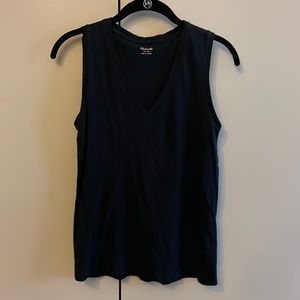 Madewell Black V-Neck Tank